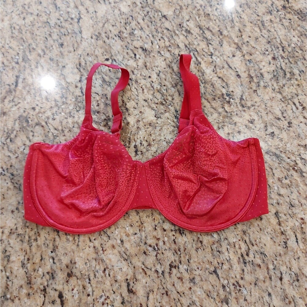 Wacoal 855303 Back Appeal UW Back Smoothing Bra Red Size 40DDD NWOT Unlined